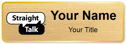 Custom name badges for Straight Talk