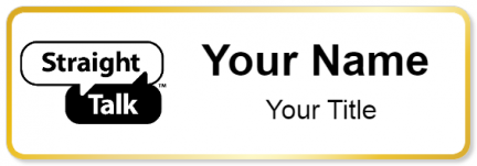 Custom name badges for Straight Talk