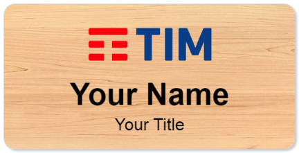 Custom name badges for Telecom Italia