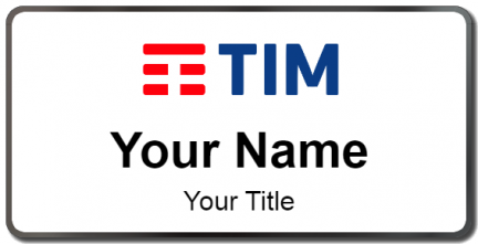 Custom name badges for Telecom Italia