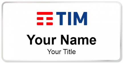 Custom name badges for Telecom Italia