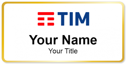 Custom name badges for Telecom Italia