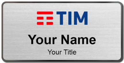 Custom name badges for Telecom Italia