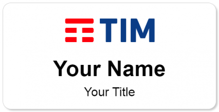 Custom name badges for Telecom Italia