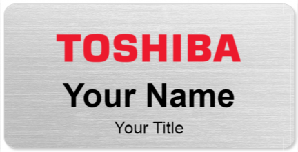 Custom name badges for Toshiba