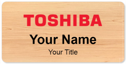 Custom name badges for Toshiba