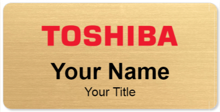 Custom name badges for Toshiba