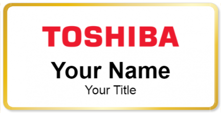 Custom name badges for Toshiba