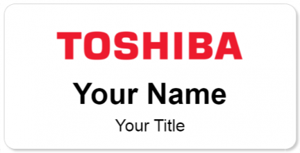 Custom name badges for Toshiba