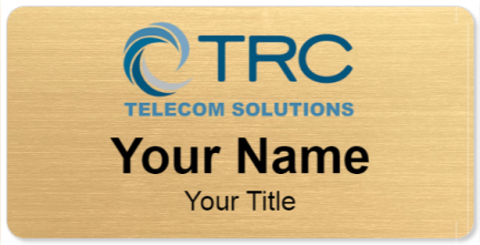 Custom name badges for TRC Telecom