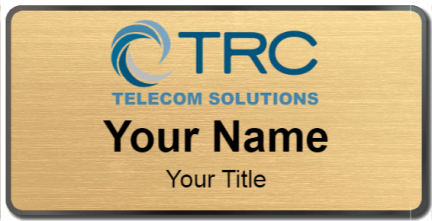 Custom name badges for TRC Telecom