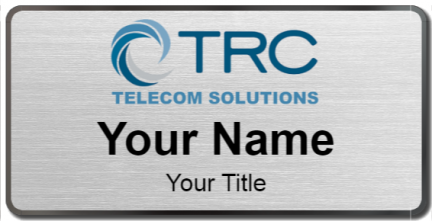 Custom name badges for TRC Telecom