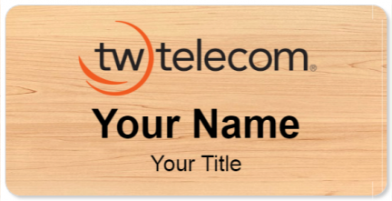 Custom name badges for TW Telecom