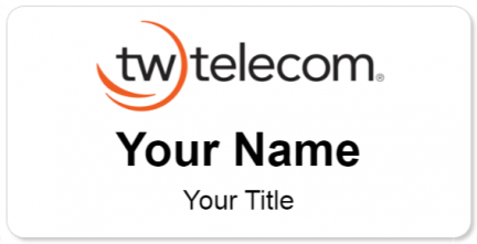 Custom name badges for TW Telecom