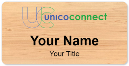 Custom name badges for Unico Connect