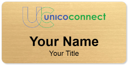 Custom name badges for Unico Connect