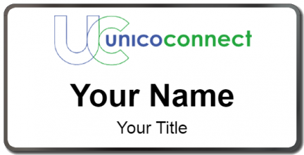 Custom name badges for Unico Connect