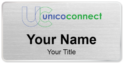 Custom name badges for Unico Connect