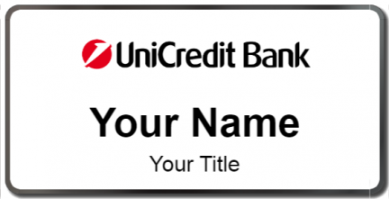 Custom name badges for UniCredit Bank