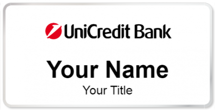 Custom name badges for UniCredit Bank