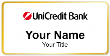 Custom name badges for UniCredit Bank