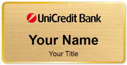 Custom name badges for UniCredit Bank