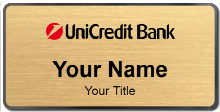 Custom name badges for UniCredit Bank