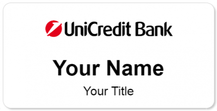 Custom name badges for UniCredit Bank