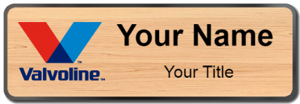 Custom name badges for Valvoline