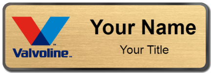 Custom name badges for Valvoline