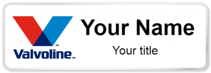 Custom name badges for Valvoline
