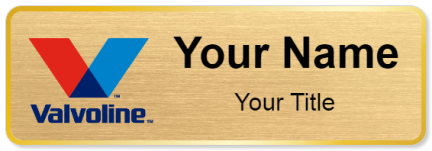 Custom name badges for Valvoline