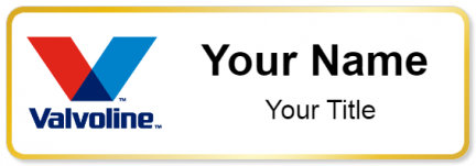 Custom name badges for Valvoline