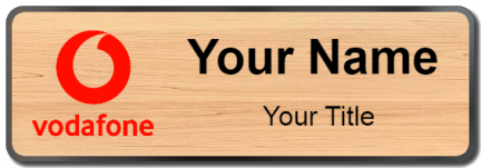 Custom name badges for Vodafone