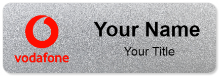 Custom name badges for Vodafone