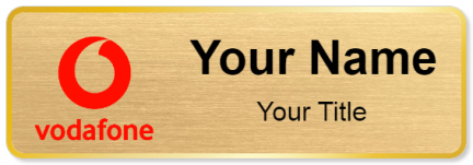 Custom name badges for Vodafone