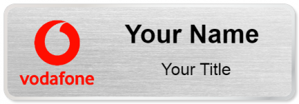 Custom name badges for Vodafone
