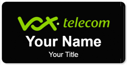 Custom name badges for Vox Telecom