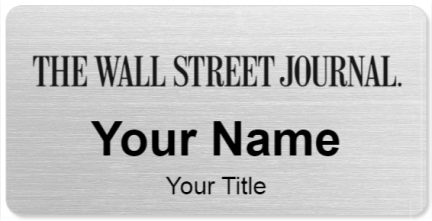 Custom name badges for Wall Street Journal