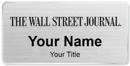 Custom name badges for Wall Street Journal