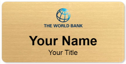 Custom name badges for World Bank