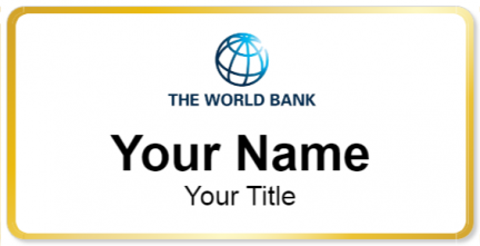 Custom name badges for World Bank