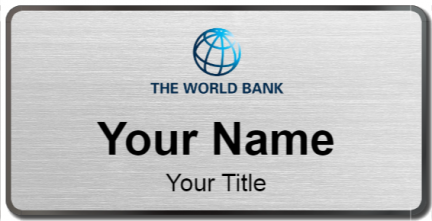 Custom name badges for World Bank