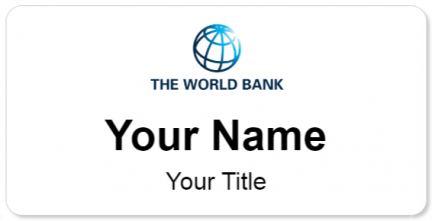 Custom name badges for World Bank