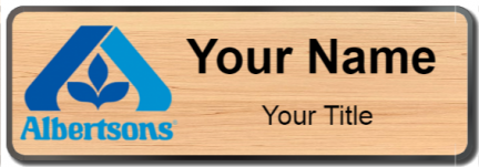 Custom name badges for Albertsons