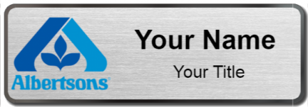 Custom name badges for Albertsons