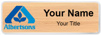Custom name badges for Albertsons