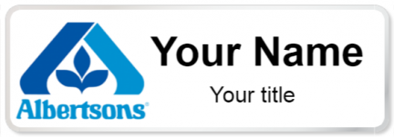 Custom name badges for Albertsons