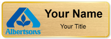 Custom name badges for Albertsons