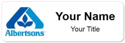 Custom name badges for Albertsons